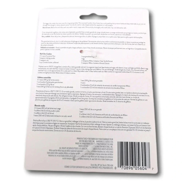 Wilton Snow Flake  Cookie Cutter Comfort Grip Christmas Tree New - Picture 4 of 4